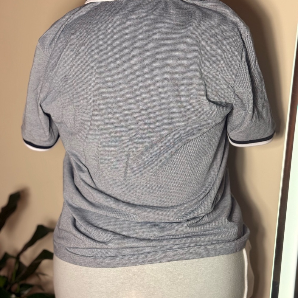 Michael Kors Navy and Gray Polo Shirt - Picture 2 of 4
